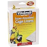 Vitakraft 512071 7-Pack Super Absorbent Cage Liners for Birds, 20" X 18"