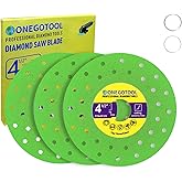 ONEGOTOOL 4-1/2 inch Tile Cutter Diamond Saw Blade for Angle Grinder Porcelain Ceramic Glass Marble Cutting Tools Grinding disc (3pcs)