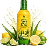 Forever Living Aloe Vera Juice, Lemon Lime, 1 Liter | 96% Pure Inner Leaf Aloe Vera Gel Drink, No Added Preservatives, Sugar-Free and Gluten-Free, IASC Halal and Kosher Certified