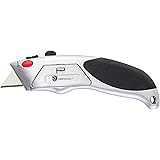 ORIENTOOLS Heavy Duty Auto-Reload Ergonomic and Retractable Zinc Utility Knife with 6 Blades