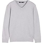 X RAY Boys School Uniform Sweater V-Neck (XS - XXL), Big Boys' & Little Kids Youth Long Sleeve V Neck Pullover Sweater