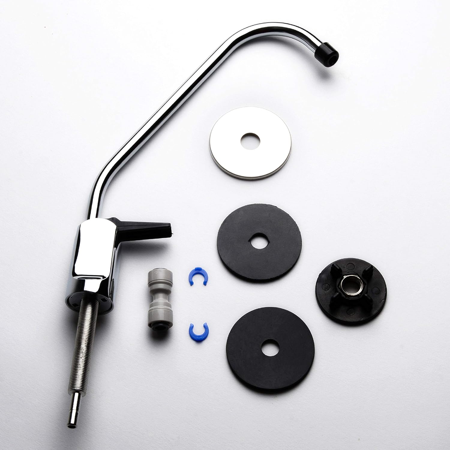iSpring GB1 Lead-Free Reverse Osmosis Filter Drinking Water, Standard Non-Air Gap RO Faucet, Chrome - Kitchen Sink Faucets - 