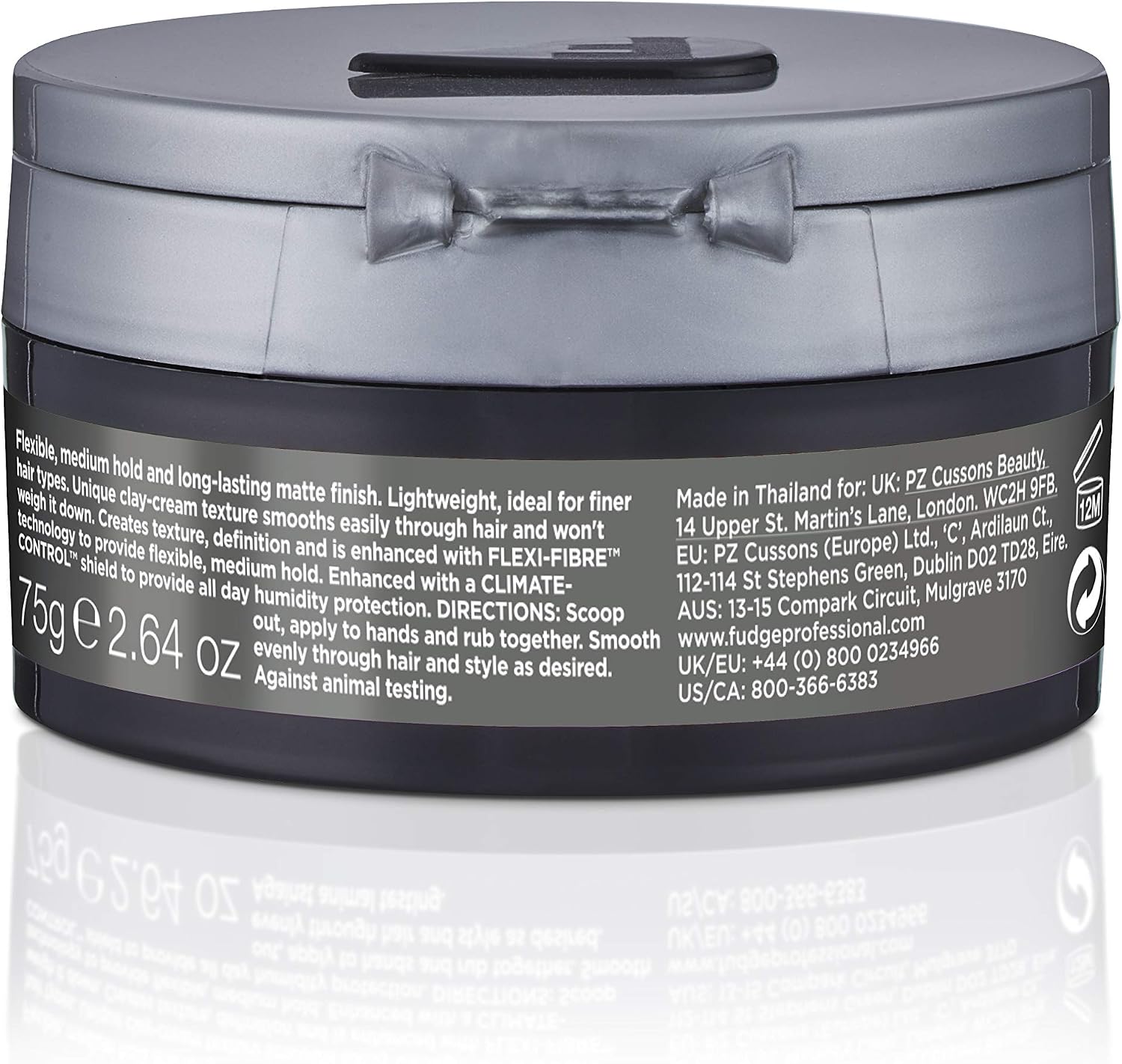 Fudge Professional Matte Hed Mouldable, Flexible Medium Hold Hair Styling Crème, Humidity Protection, for Fine Hair for Men 75 g - Image 3