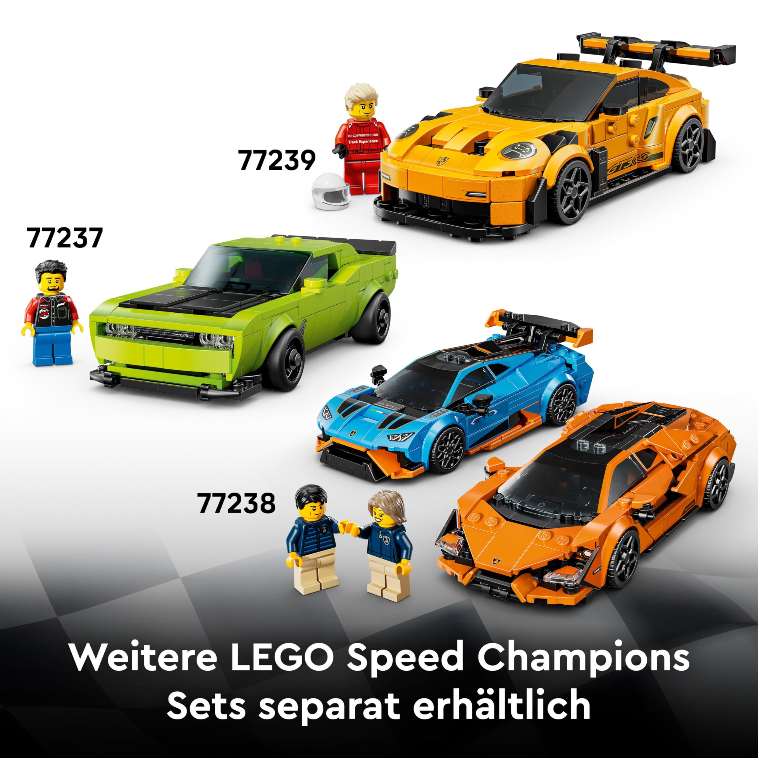 LEGO Speed Champions Bugatti Centodieci Hypersportwagen - Rennauto zum Bauen und Ausstellen - Fahrer Minifigur zum Sammeln - Geschenk für Jungen und Mädchen ab 9 Jahren und Erwachsene 77240 7