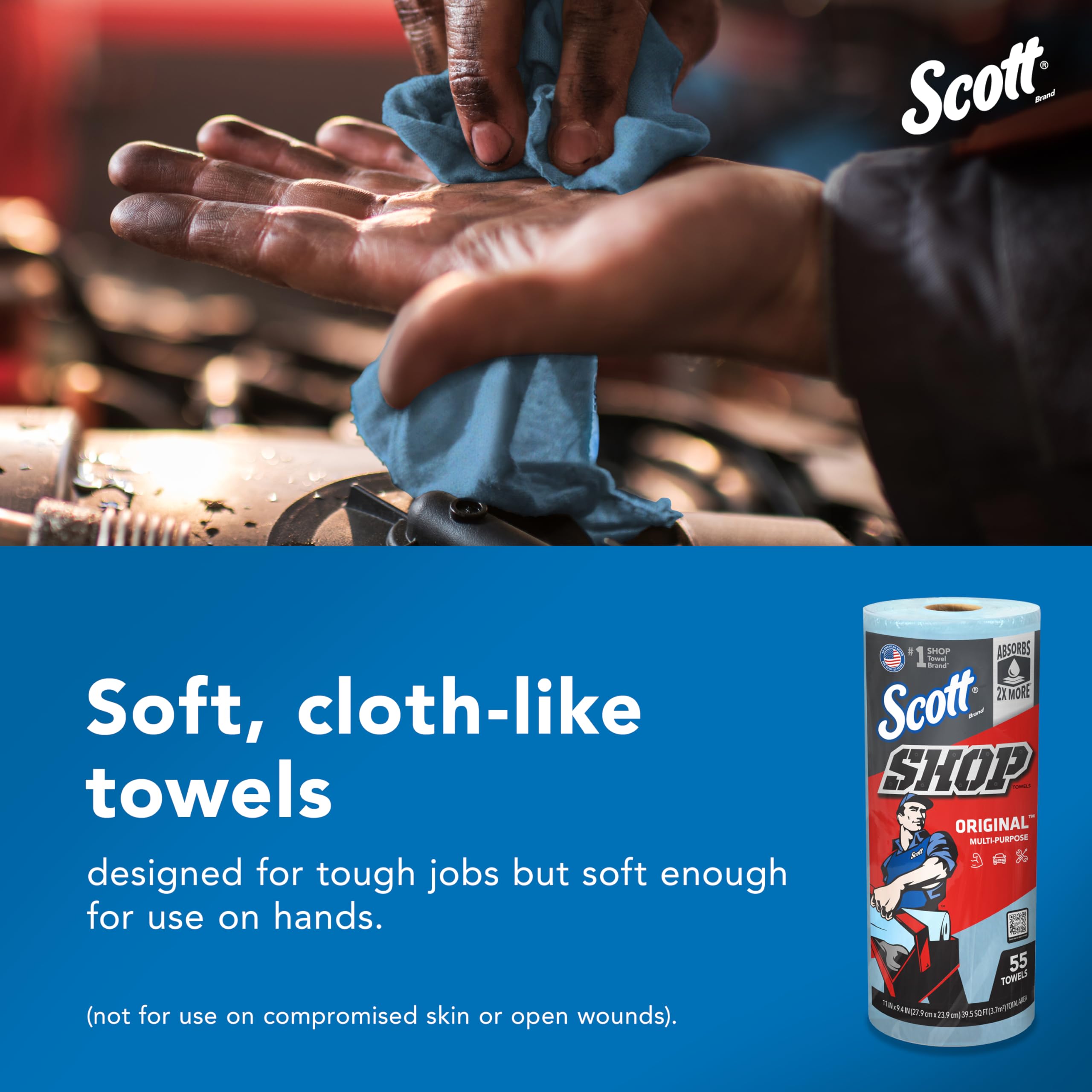 Scott Shop Original Blue Towels (75147), 9.4