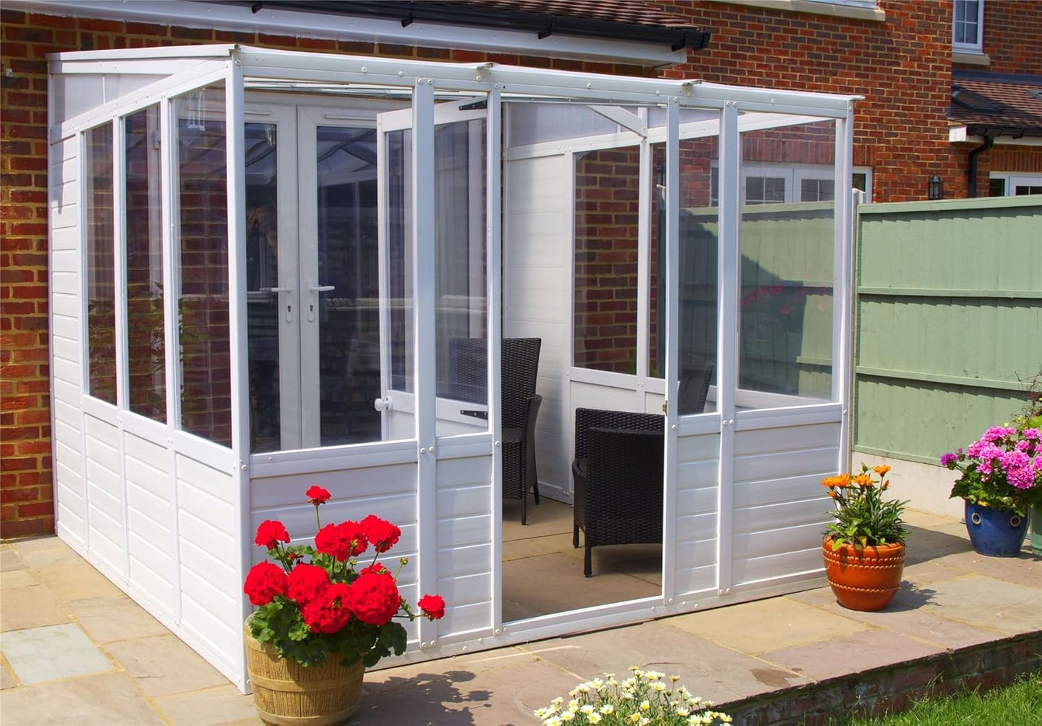 Ultimate Sunroom / Conservatory White 3.8m UPVC Plastic DIY Amazon
