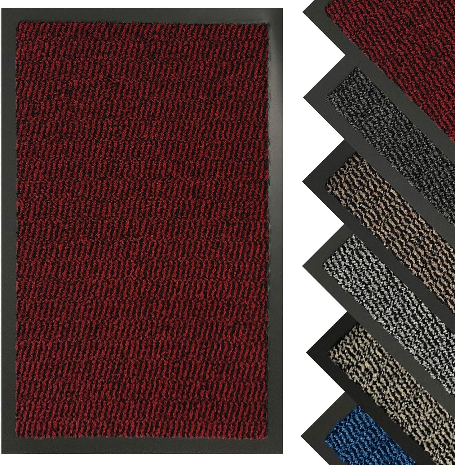 Fb Funkybuys Heavy Duty Barrier Mats Non Slip Rubber Mat Floor Mats Kitchen Rugs Washable Light Weight Rubber Multicolour Door Mat