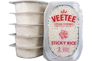 Veetee Heat & Eat Sticky Rice - Minute Rice Microwavable Meals - Instant Rice Meals Ready to Eat Gluten Free Precooked Rice - 10.6 Ounce (Pack of 6)