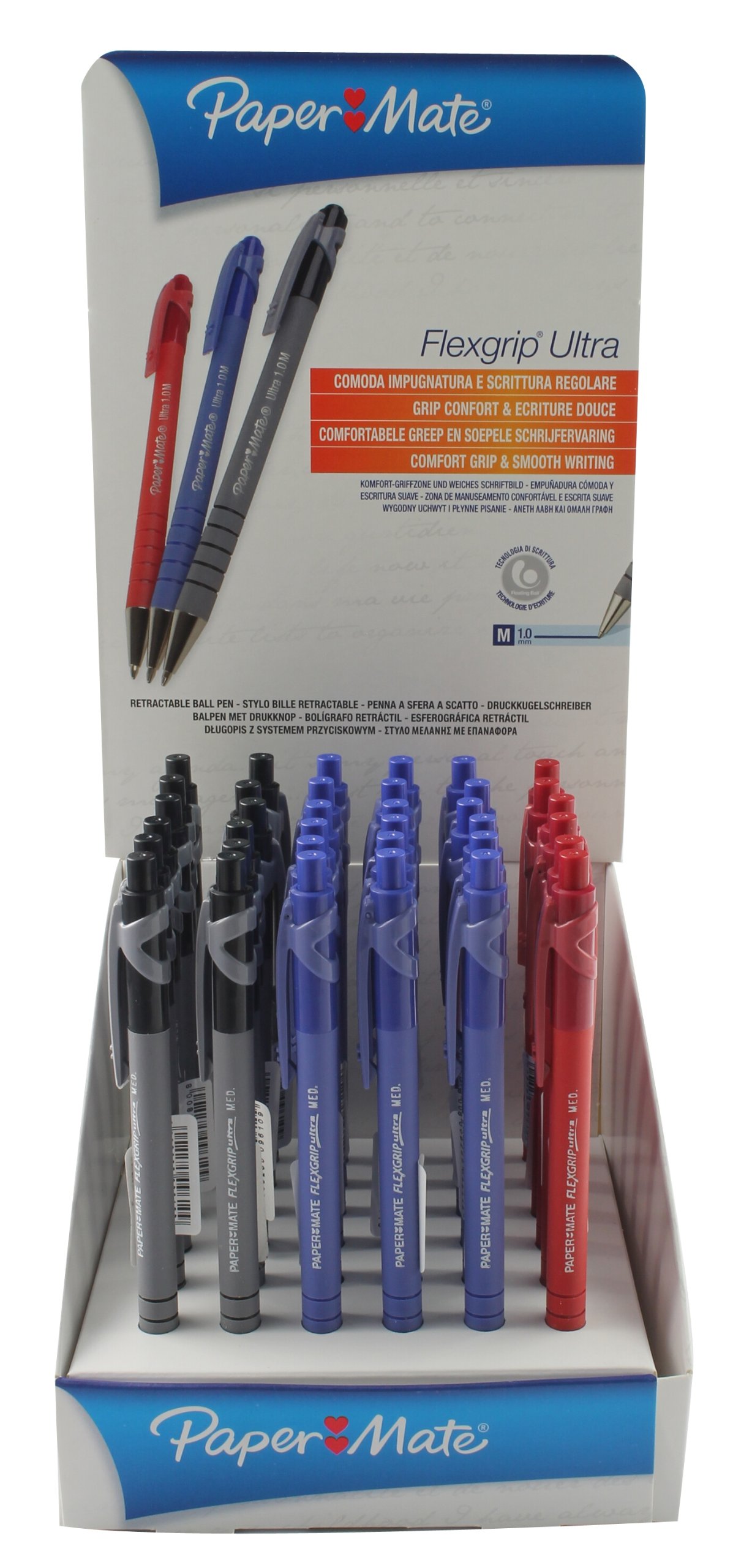 Paper Mate S0189343 Flexgrip Ultra Capped Ballpoint Pen (Pack of 36)