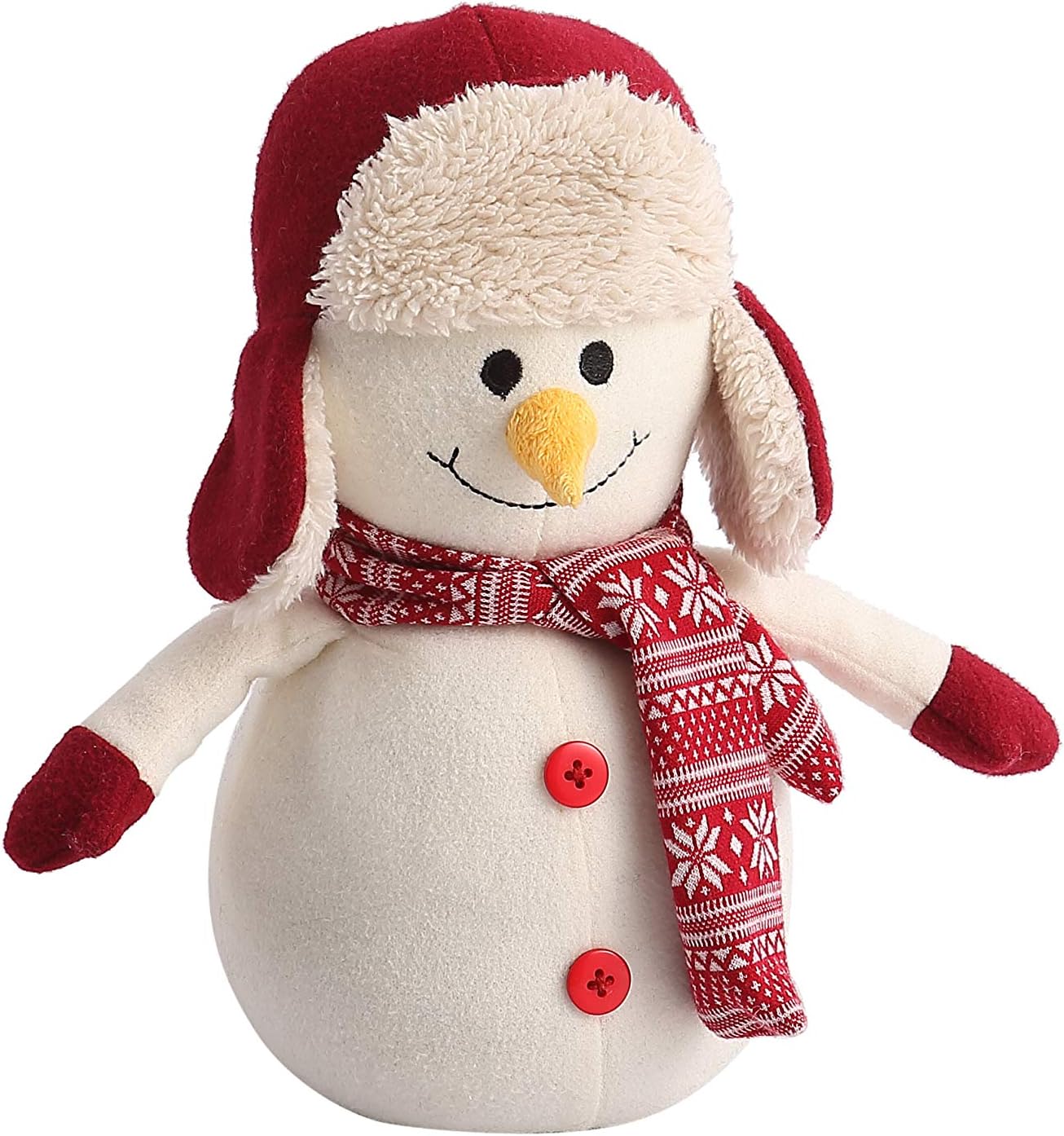 Decorative Door Stopper by Morgan Home – Available in Many Adorable Animals and Styles – Durable, Subtle Home Decor Measures Approx. 11 x 5.5 x 5.5 in Perfect Christmas Gift (White Snowman)