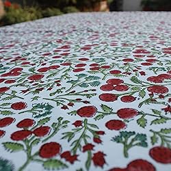 Ridhi Garnet Red and Emerald Green Indian Floral