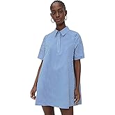English Factory Women's A-line Short Sleeve Shirt Dress