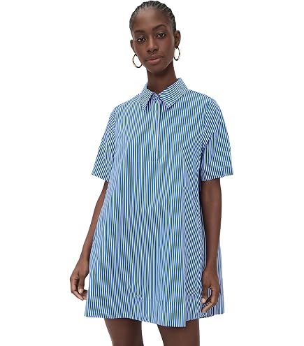 English Factory Women's Cut Out Poplin Mini Dress, White, XS : Clothing, Shoes & Jewelry