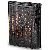 DK86 USA Flag Trifold Wallets for Men American Flag