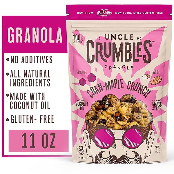 UNCLE CRUMBLES, GRANOLA CRAN MAPLE CRUNCH, 11 OUNCE