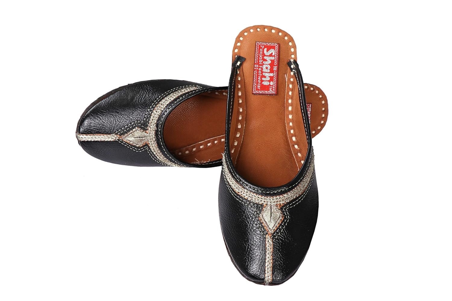 shahi back open leather punjabi jutti for women spf-900