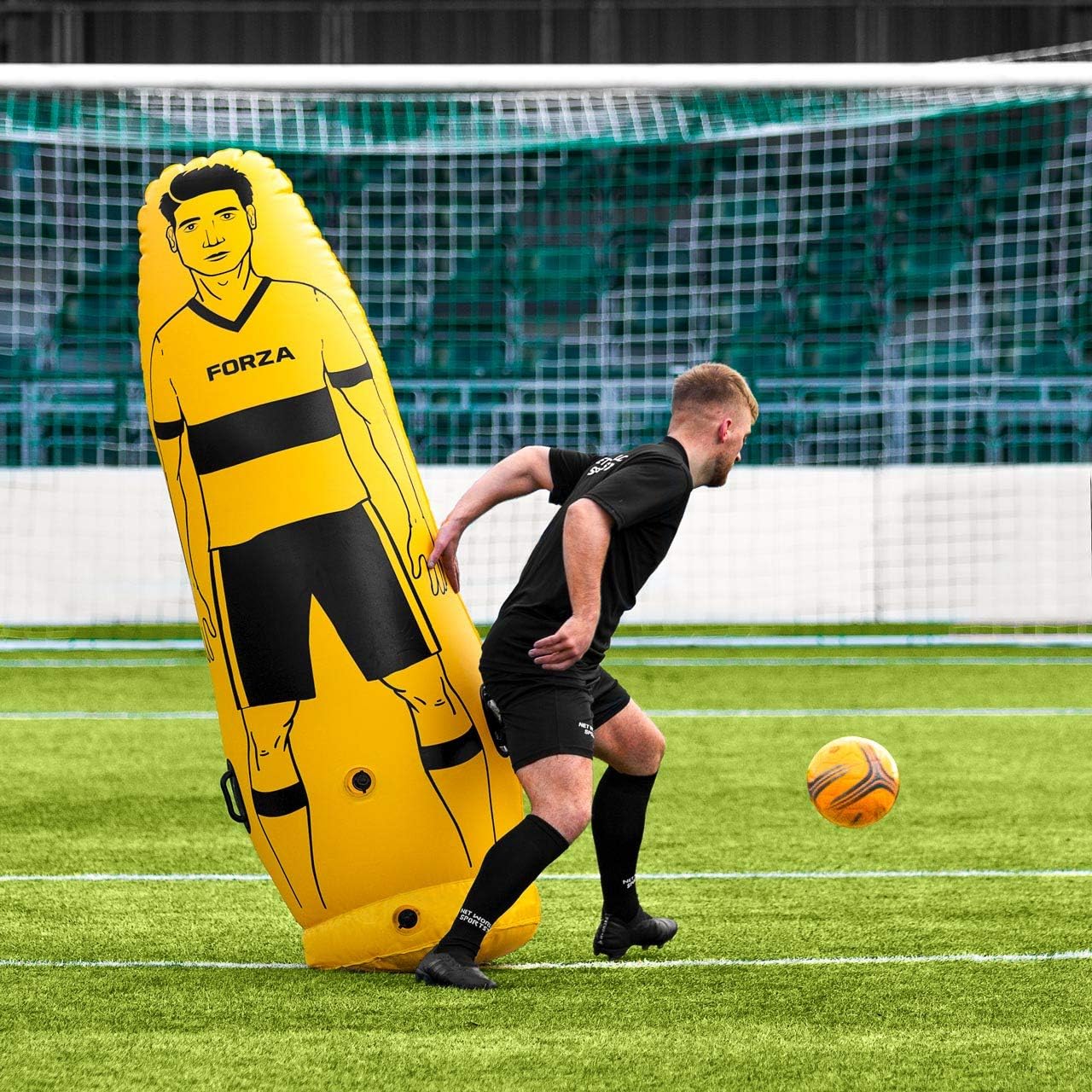 FORZA Pro Soccer Air Mannequin (Junior & Senior) | Inflatable Soccer Free Kick Training Dummies | Pack of 1, 3 or 5 Soccer Dummy Wall | Optional Carry Bag : Sports & Outdoors
