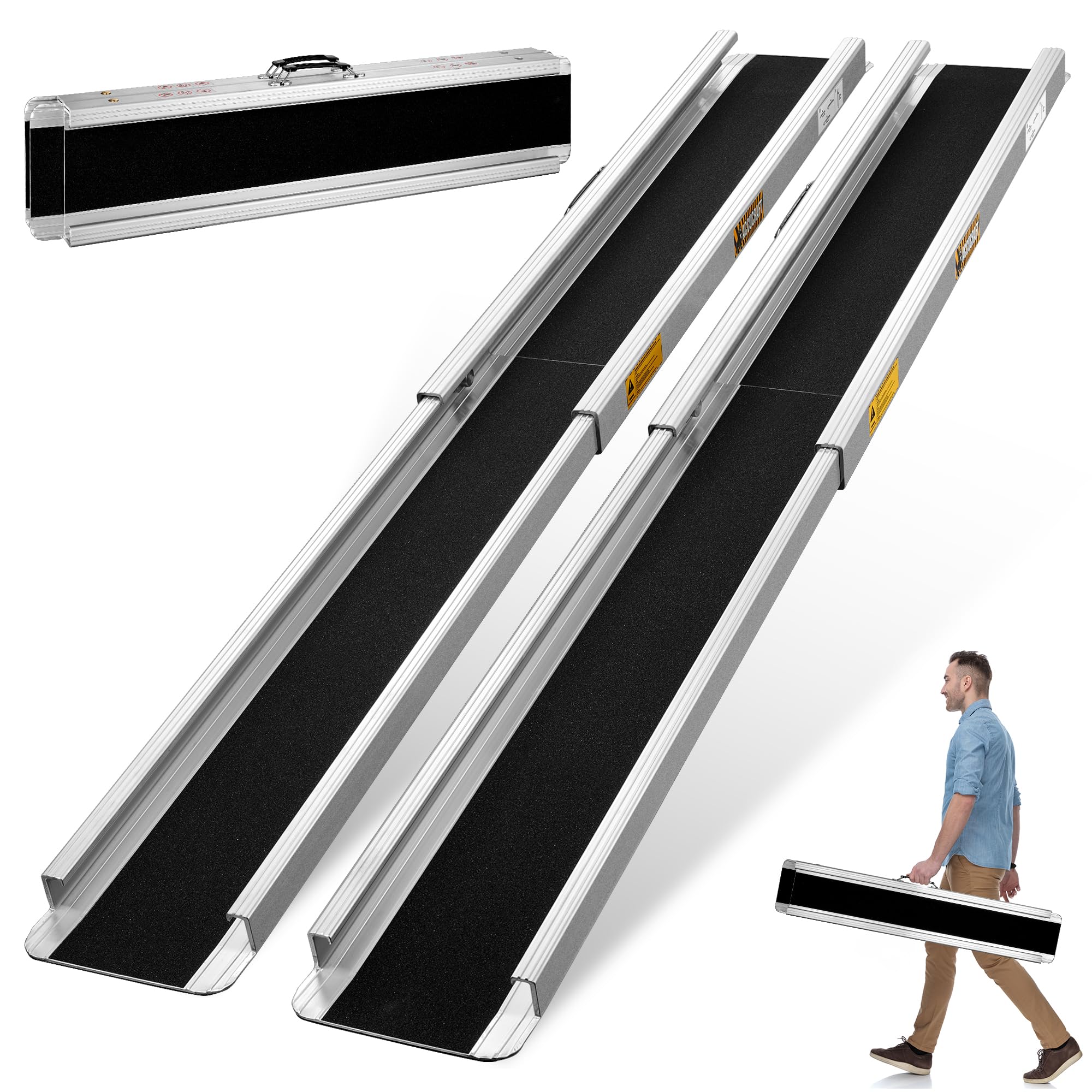 Osluken 5FT Portable Wheelchair Ramp, 60