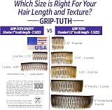 Good Hair Days Grip-Tuth Shorty Combs 2 Pack Tortoise 1 3/4 in view 5