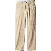 Tommy Hilfiger Boys' Academy 4-Pocket Chino Pant, Zipper Fly & Button Closure, Travel Khaki, 6