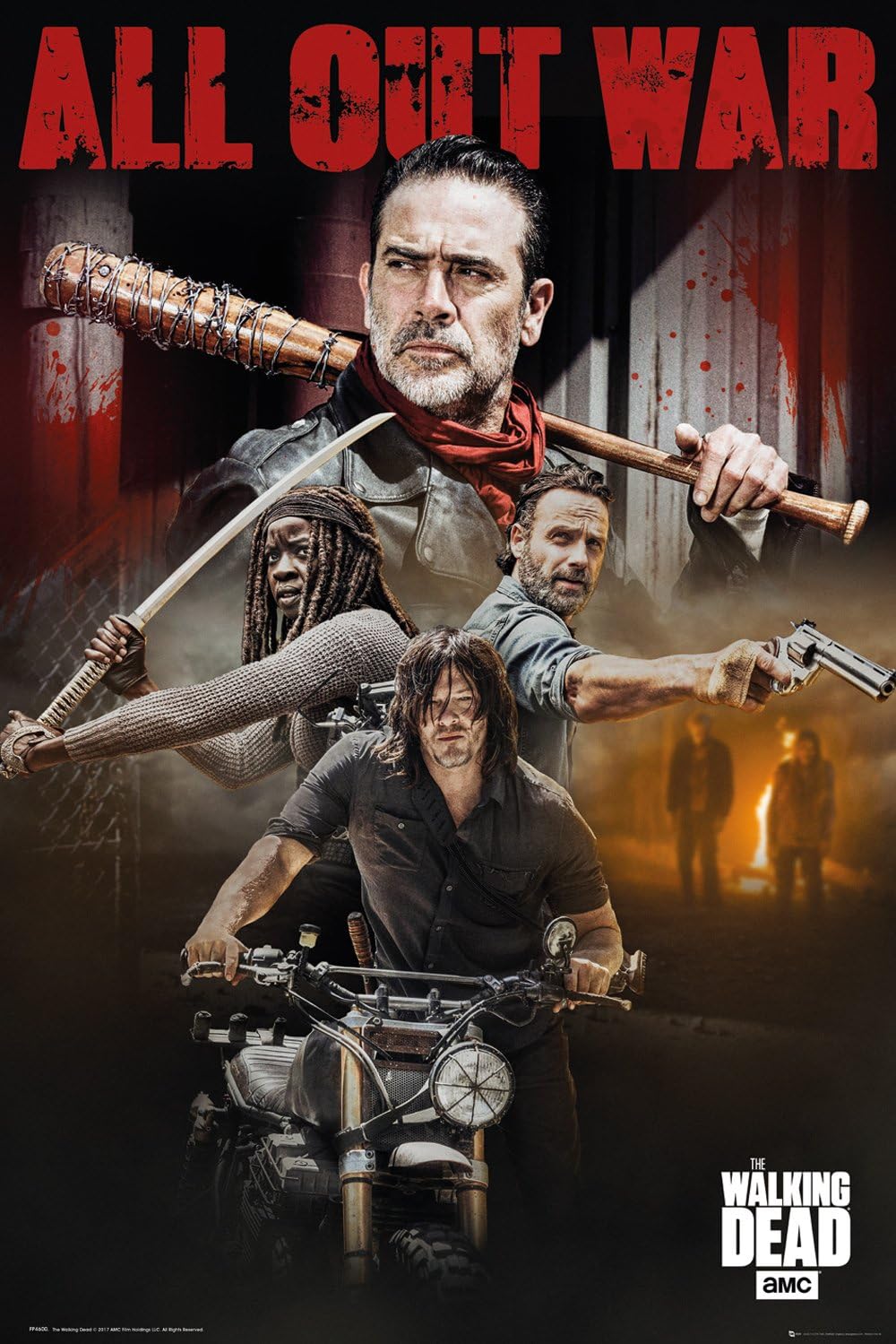Poster The Walking Dead Saison 8 Papier Glacé 91x61cm Amazon.fr