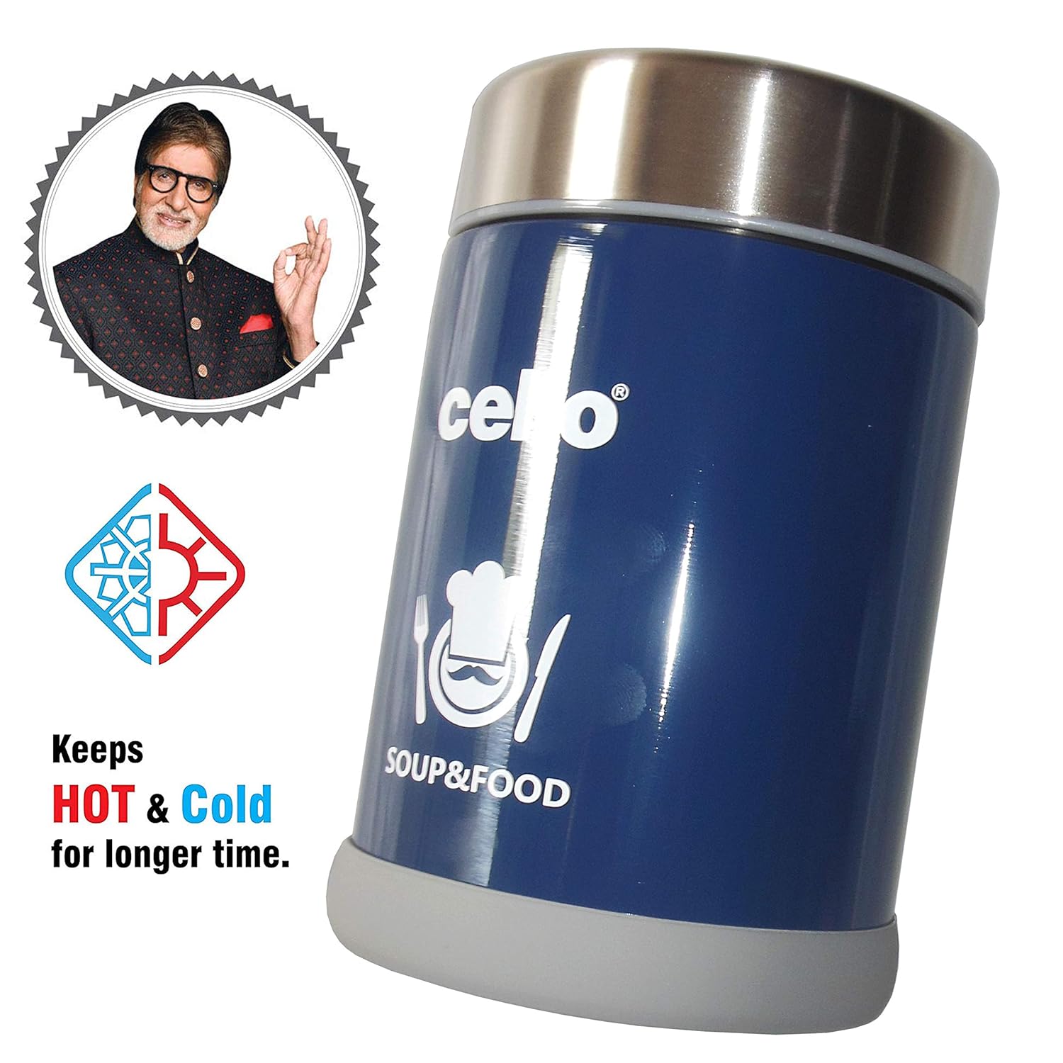 cello soup and food jar