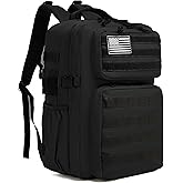 Wotony Military Tactical Backpack for Men Waterproof Daypack 3 Day Assault Pack Molle Bag with Water Bottle Holder