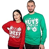 Christmas Matching Long Sleeve Shirts Green Red Mens Womens Funny Chestnuts Funny Tees