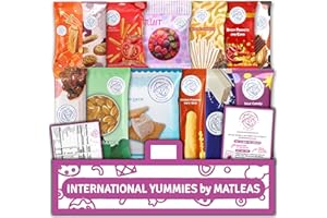 INTERNATIONAL YUMMIES BY MATLEAS International Snack Box, Universal Exotic Candies and Treats from around the World, Gift-Ready Foreign Foods, Unique Experience with Packages Inspired by Japanese, Korean and European Cultures