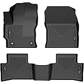 Husky Liners Weatherbeater Floor Mats | Fits 2022-2026 Toyota Corolla Cross (Front Wheel Drive Only) | Front & 2nd Row, 3-pc Black - 95291