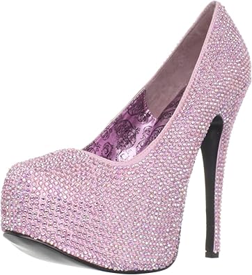 bordello rhinestone heels