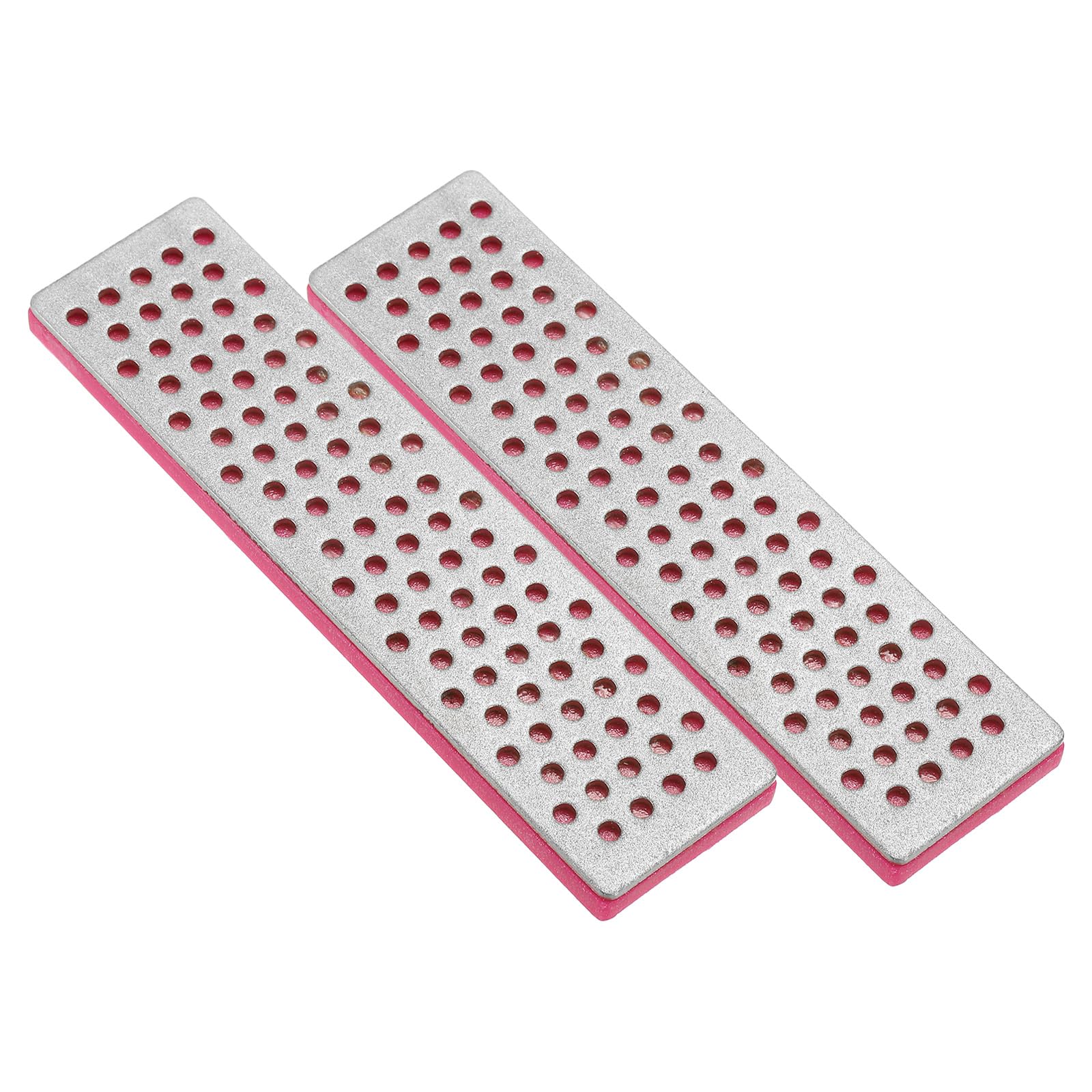 PATIKIL 100mm Extra-Coarse Ski Snowboard Diamond Stone,2Pcs Ski Edge Sharpener Diamond Edge Files Snowboard Whetstone, Purple