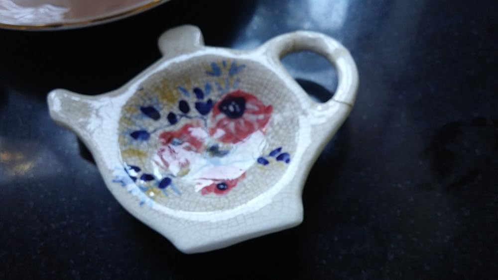 TEA BAG DISH, Ceramic Plate for Tea bag, Pottery Plate