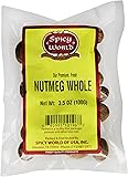 Spicy World Whole Nutmeg, 3.5 Ounce