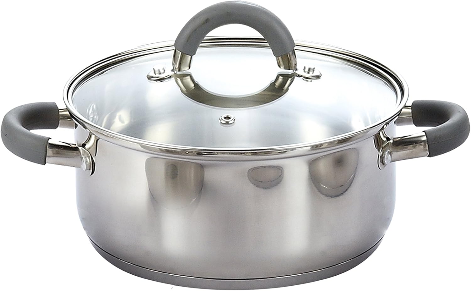 Cook N Home 2410 Stainless Steel 12-Piece Cookware Set, Silver: Kitchen & Dining