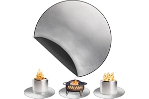 36" Diameter Round Fireproof Mat Fire Pit Mat Grill Mat,DocSafe 3 Layers Fire Pit Pad for Patio, Deck, Grass, Lawn, Heat Shie