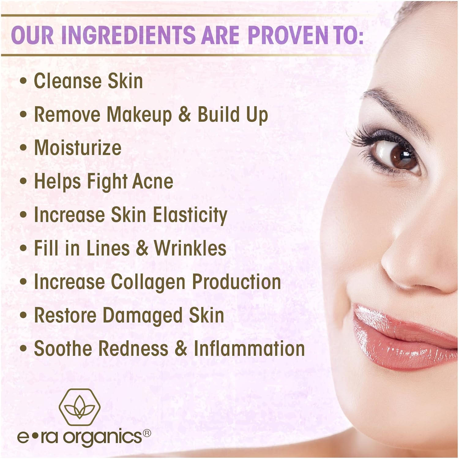 Era Organics Facial Cleansing Oil & Makeup Remover- Premium Plant Based Moisturizing Face Wash For Dry, Sensitive Skin With Anti Aging Organic Argan Oil, Apricot Oil, Jojoba Oil, Rosemary Extract 5oz : Beauty