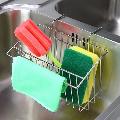 Sink Caddy Sponge Holder Kitchen Sink Organizer Stainless Steel