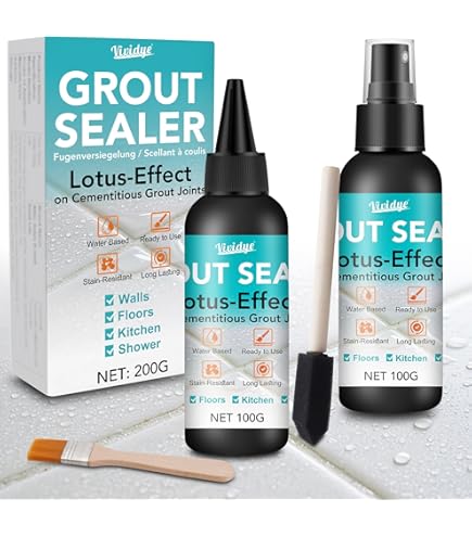 Waterproof XL Tile Grout Sealant PECTRO – Grout Sealer For Shower & Bathroom Tile – Fill And