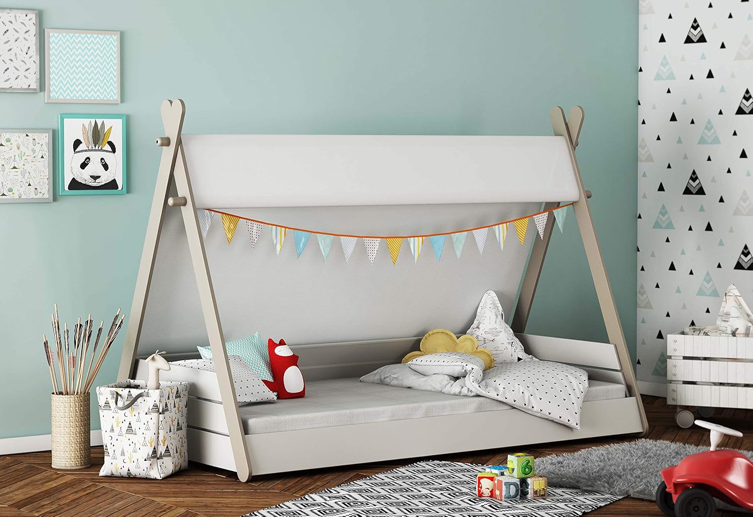 Chambre D Enfant Ameublement Et Decoration Demeyere Design Original Lit Enfant Forme Tipi 70 X 140cm Collection Totem Sommier 13 Lattes Inclus Voxloud Com