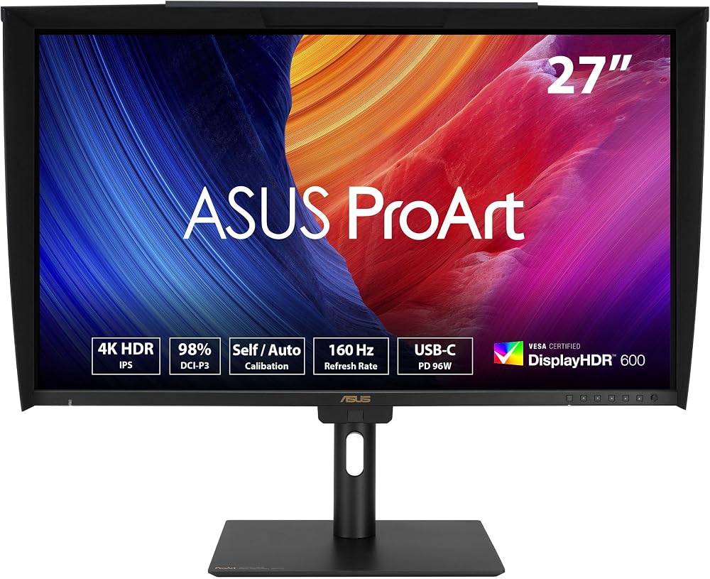 ASUS ProArt PA27UCGE 27 inch 4K IPS HDR-10 Calibrated Monitor 160Hz