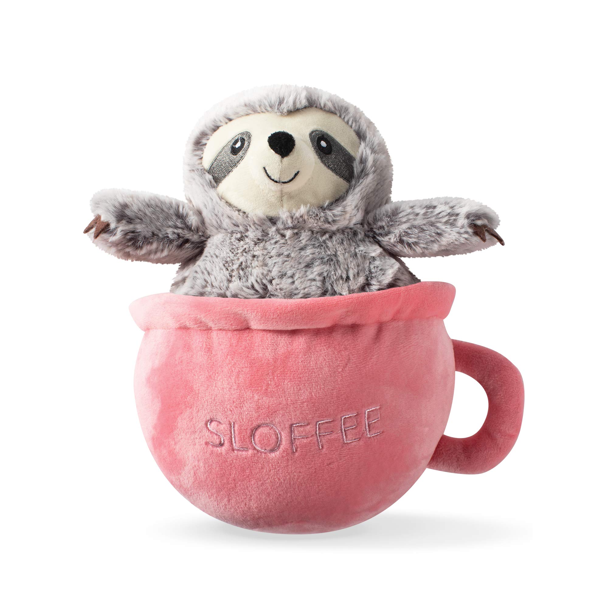 Fringe Studio Slown' Dwn for Summer Sloth Pet Toy, Sloffee (289377)