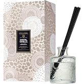 Voluspa Santal Vanille Scented Reed Diffuser, 3.4 oz, Luxury Santal Diffuser, Oil Reed Diffusers for Home, Handcrafted in the USA