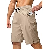 Men's Swim Trunks Quick Dry Board Shorts with Zipper Pockets Beach Shorts Bathing Suits for Men - No Mesh Liner