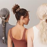 SLIP Skinny Blonde Scrunchies 4 Pack Pure Silk Anti-Crease Anti-Breakage view 9