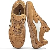 LUCKY STEP Women's Retro Casual Fashion Sneakers Classic Tennis Thin Sole Low Top Lightweight Running Trainer Trendy Cute Walking Shoes Comfortable Footwear