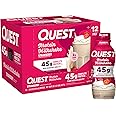Quest Nutrition Strawberry Protein Shake, 45g Protein, 2g Sugar, 4g Net Carbs, Ready to Drink, Gluten Free, 12 Count