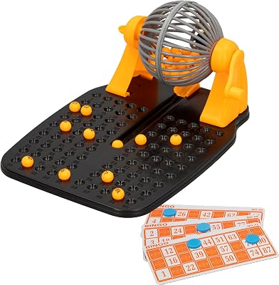 43313 - Jogo de lotaria de bingo, Jogos de tabuleiro para crianças, 90 bolas e 24 cartas, Medidas 17x24x12 cm, +2 Jogadores, +5 anos