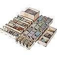 The Broken Token Small Realm Expansion Box Game Organizer Compatible with Small World - Wooden Game Organizing Box with Multiple Trays