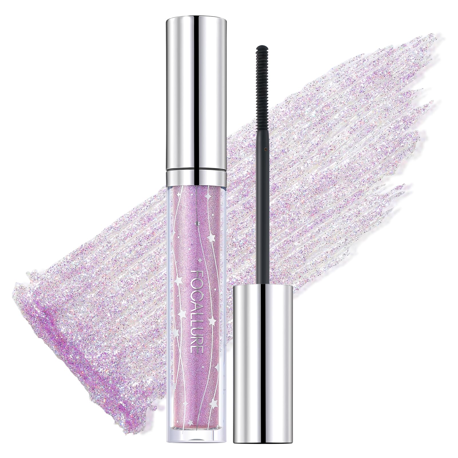 FOCALLURE Star Drifter Glitter Mascara,Define Long Lasting Curling